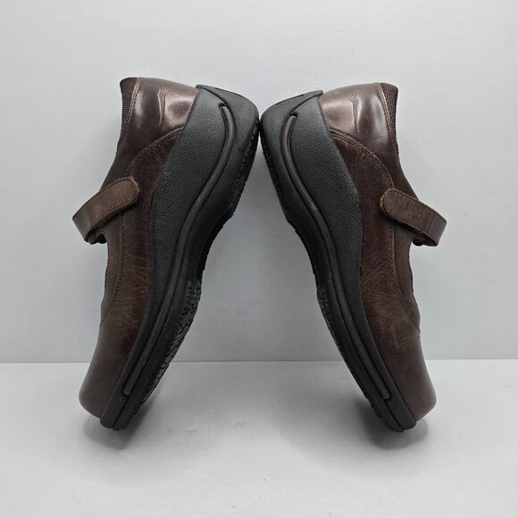 Dansko | 'Courtney' brown leather Mary Jane platform boho shoes | WMS 6.5 - Picture 9 of 10